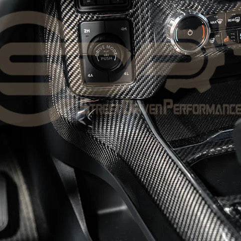 2021+ Ford Raptor/R Carbon Fiber Center Console Side Panel Cover