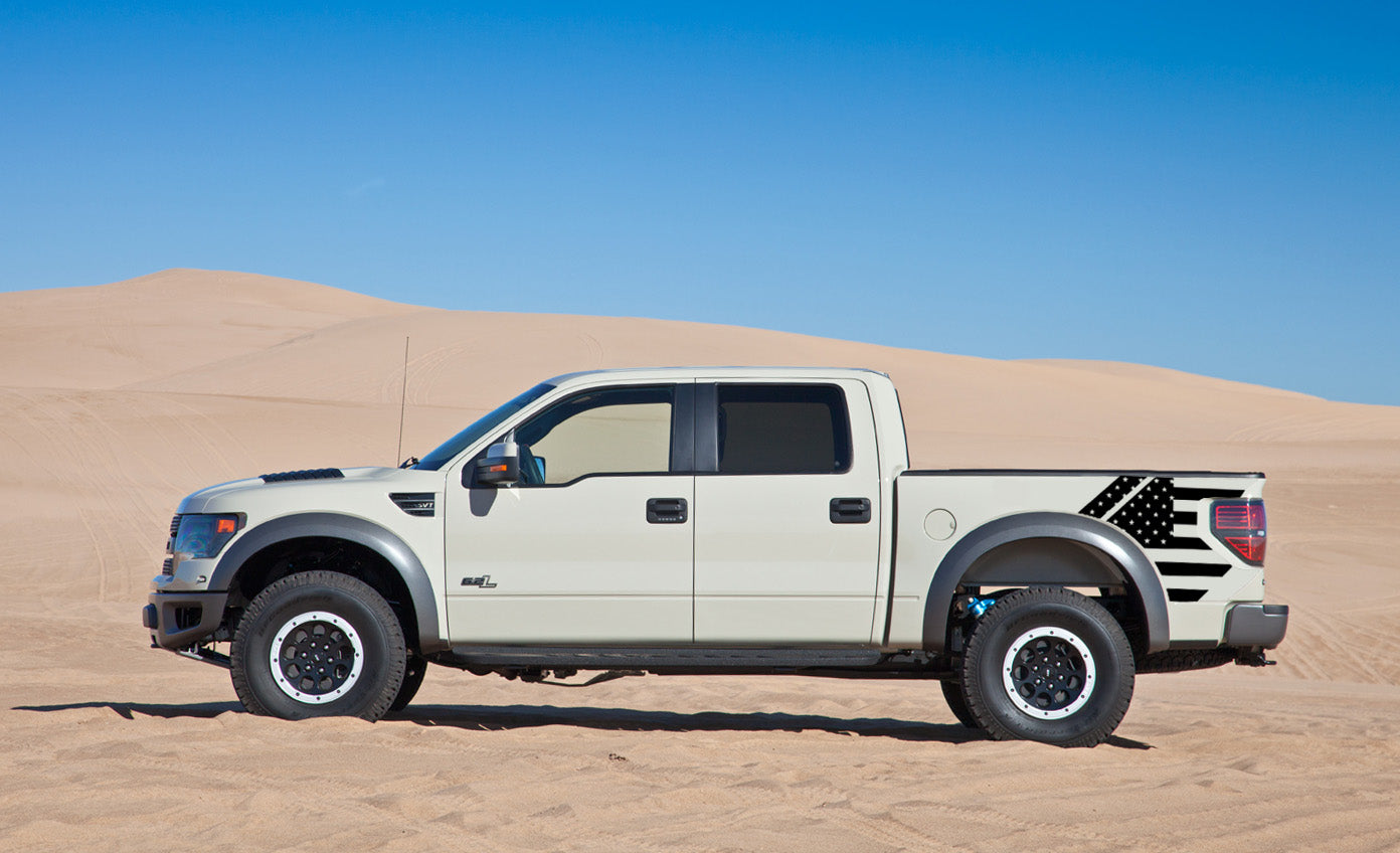 Raptor Bed Side Graphic - American Flag (2010-2014 Raptor)