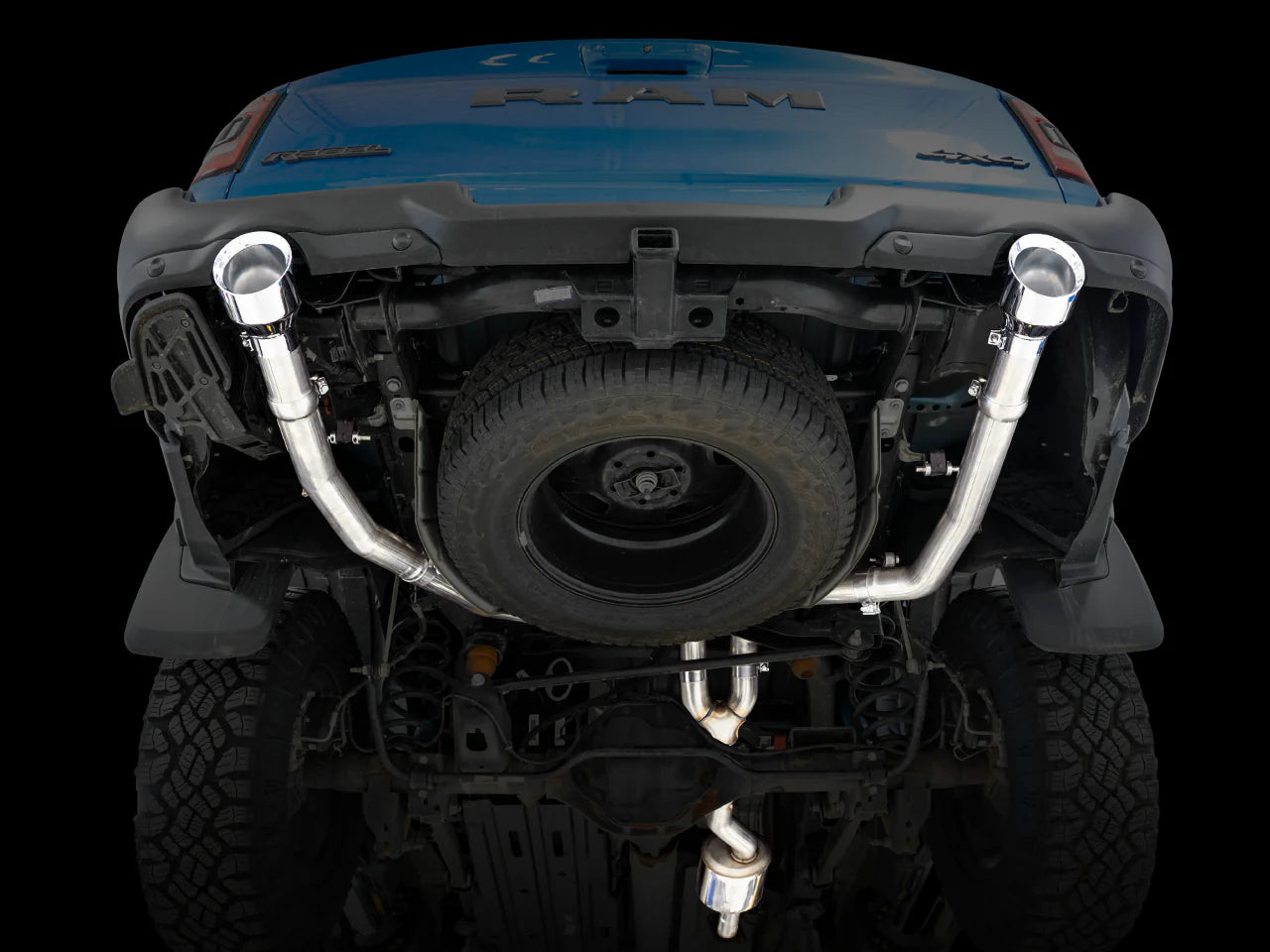 AWE Tuning 19-21 RAM 1500 5.7L (w/Cutouts) 0FG Dual Rear Exit Cat-Back Exhaust