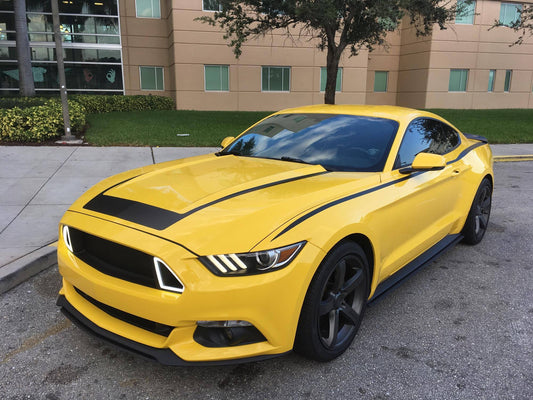 Combo U3 Hood Decal & Body Line Accents (2015-2017 Mustang)