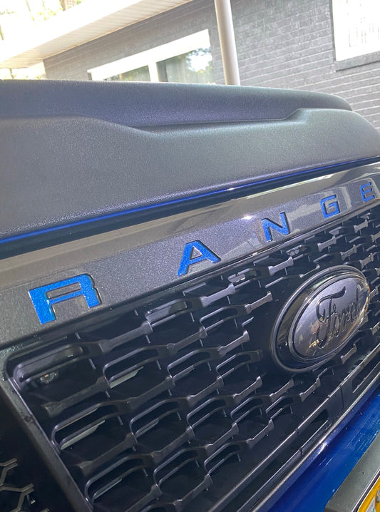 Front Grille Letter Vinyl Inserts (2019-2023 Ranger)