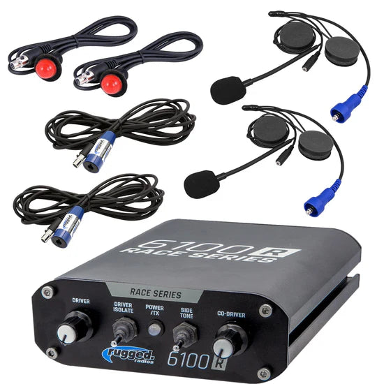 Rugged Radios RACE INTERCOM KIT - RRP6100 RACE SERIES Intercom with Helmet Kits