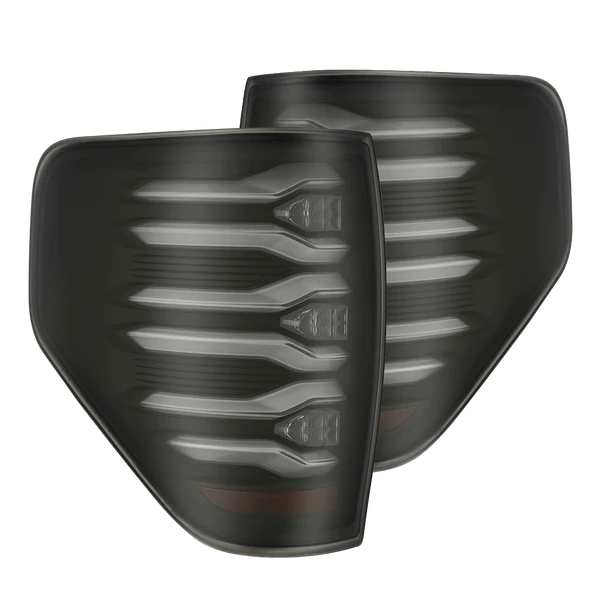 Alpharex 2010-2014 Ford Raptor LUXX-Series LED Tail Lights Black