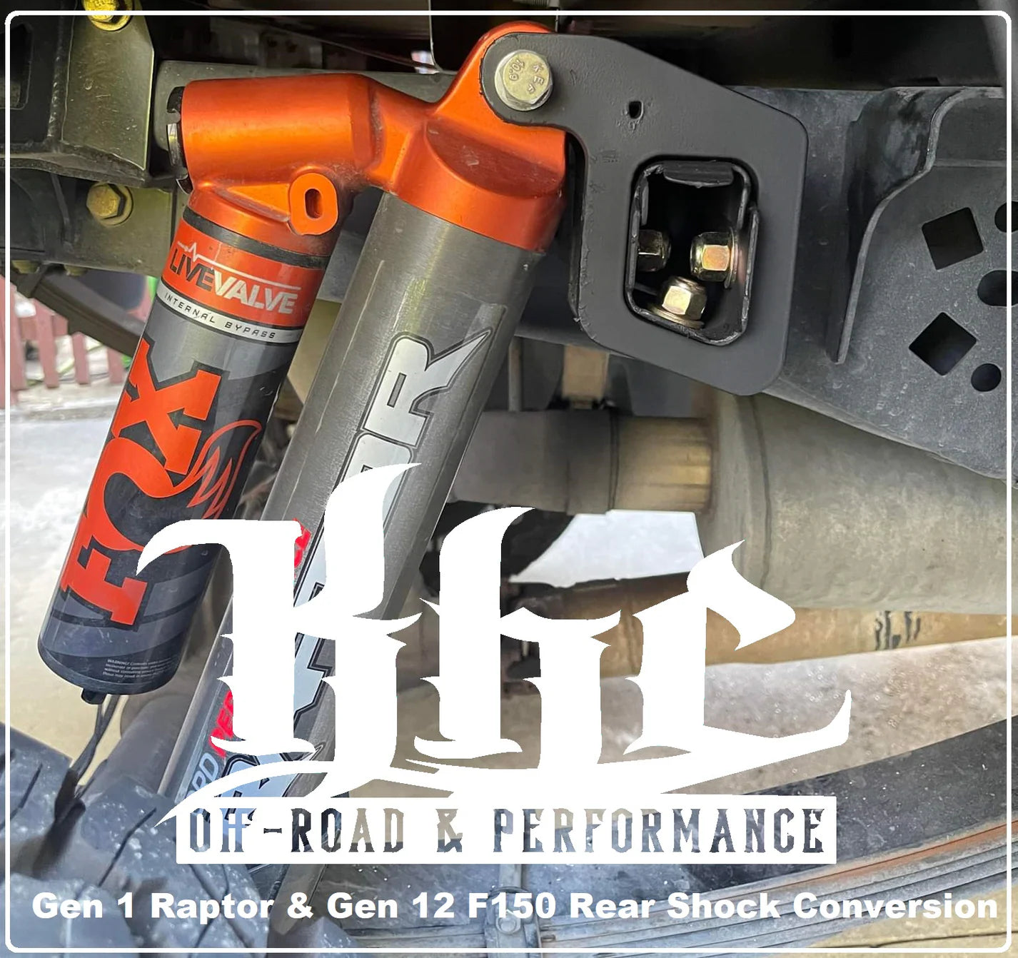 KHC Gen 1 Raptor → Gen 2 Raptor Rear Shock Conversion Bracket (Pair)