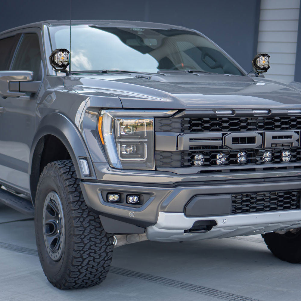 Baja Designs LP4 Ford Raptor A-Pillar Light Kit - 2021-2025 Ford Raptor