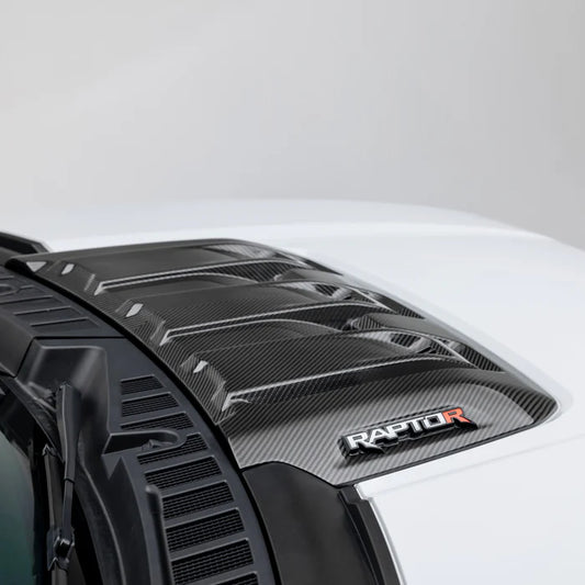 Vorsteiner Ford Raptor R Hood Trim Scoop - Carbon Fiber PP 2x2