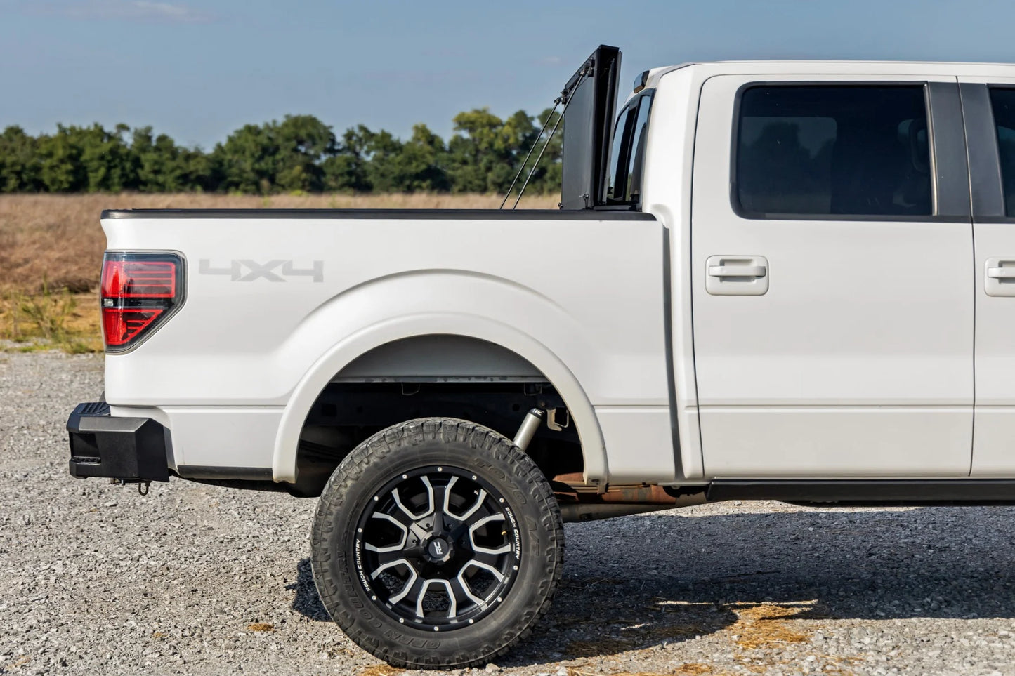 Rough Country Hard Tri-Fold Flip Up Bed Cover - 2010-2014 Ford Raptor