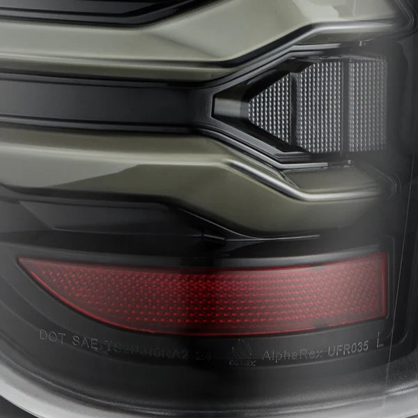 Alpharex 2010-2014 Ford Raptor LUXX-Series LED Tail Lights Alpha-Black