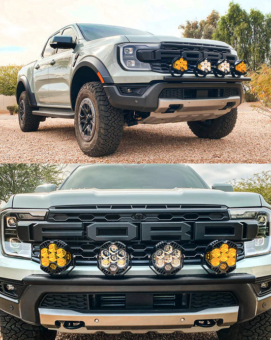 2024+ Ranger Raptor Front Light Mount Kit (for stock bumper)