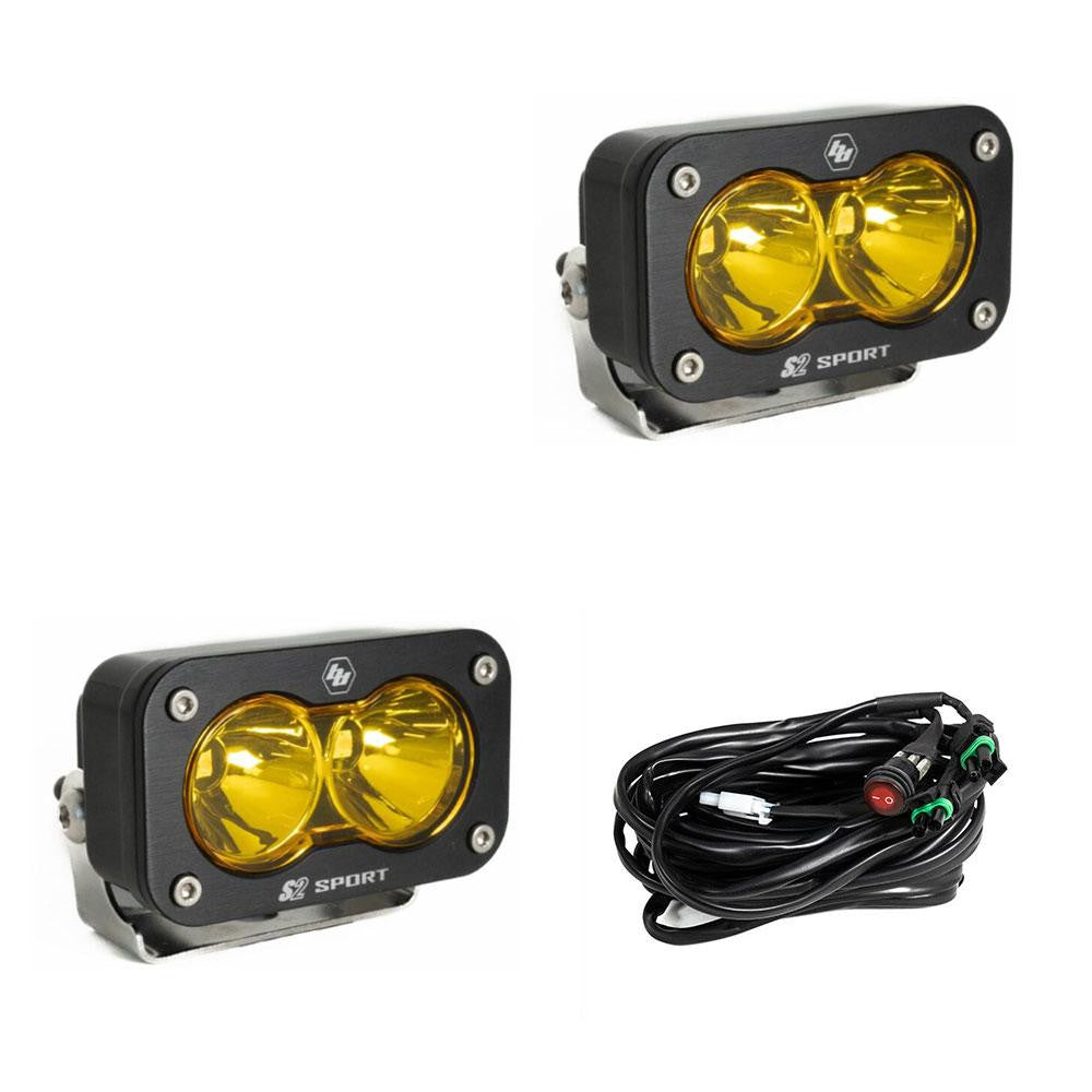 Baja Designs S2 Sport Black LED Auxiliary Light Pod Pair