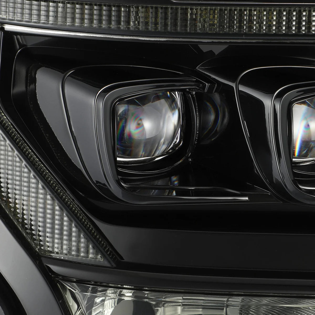 Alpharex 15-17 Ford F150 / 17-20 F150 Raptor NOVA-Series LED Projector Headlights Alpha-Black
