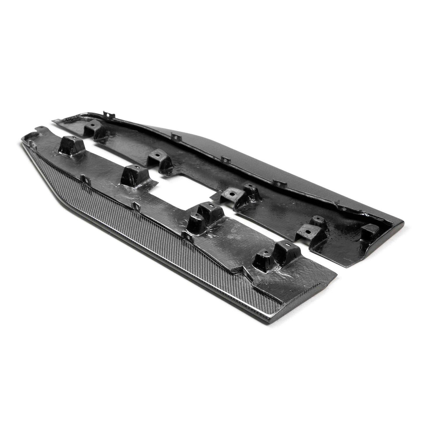 Anderson Composites Carbon fiber side splitter extensions for 2020-2022 Ford Mustang Shelby GT500