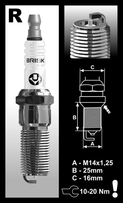2023-2025 Ford Raptor R Brisk Spark Plug Kit - FBO Build