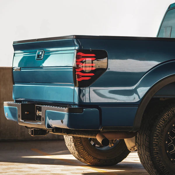 Alpharex 2010-2014 Ford Raptor LUXX-Series LED Tail Lights Black