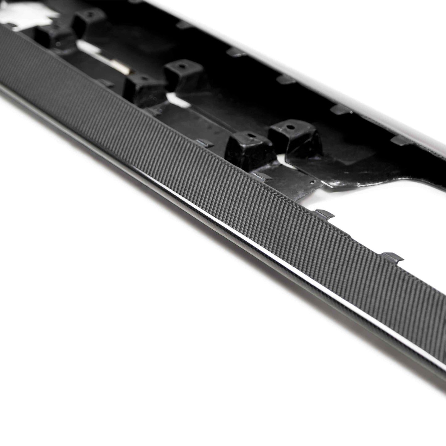 Anderson Composites Carbon fiber rocker panel splitters for 2020-2022 Ford Mustang Shelby GT500