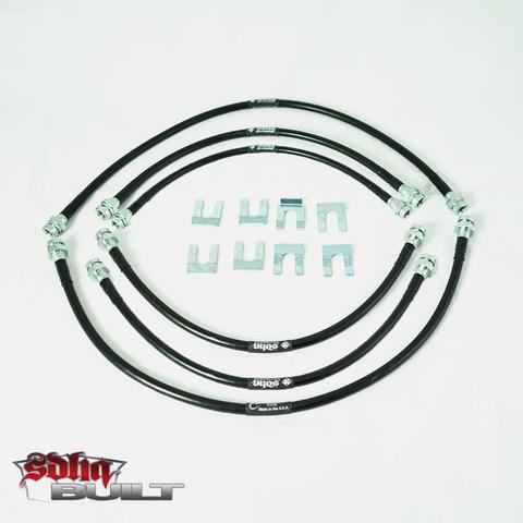 SDHQ 2010-2024 Ford Raptor Kevlar Braided Brake Line Kit