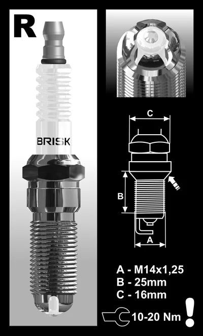 2010-2014 Ford Raptor 6.2L Brisk Spark Plug Kit - Naturally Aspirated