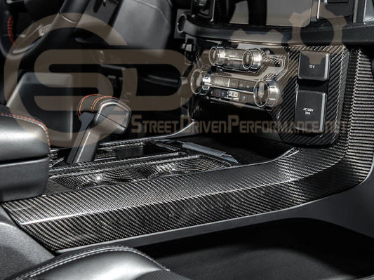 2021+ Ford Raptor/R Carbon Fiber Center Console Side Panel Cover