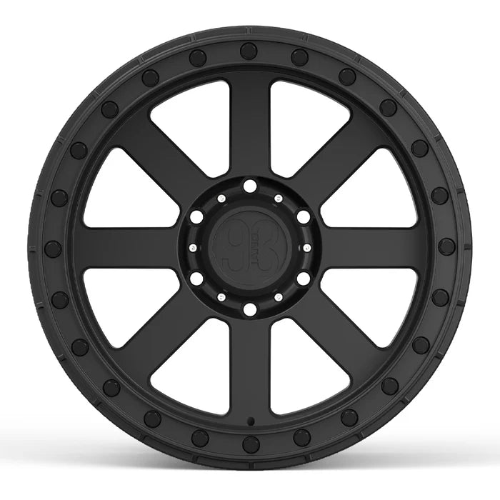 9&3 Wheels FR-08 | 6061-T6 Forged | Simulated Beadlock | Black