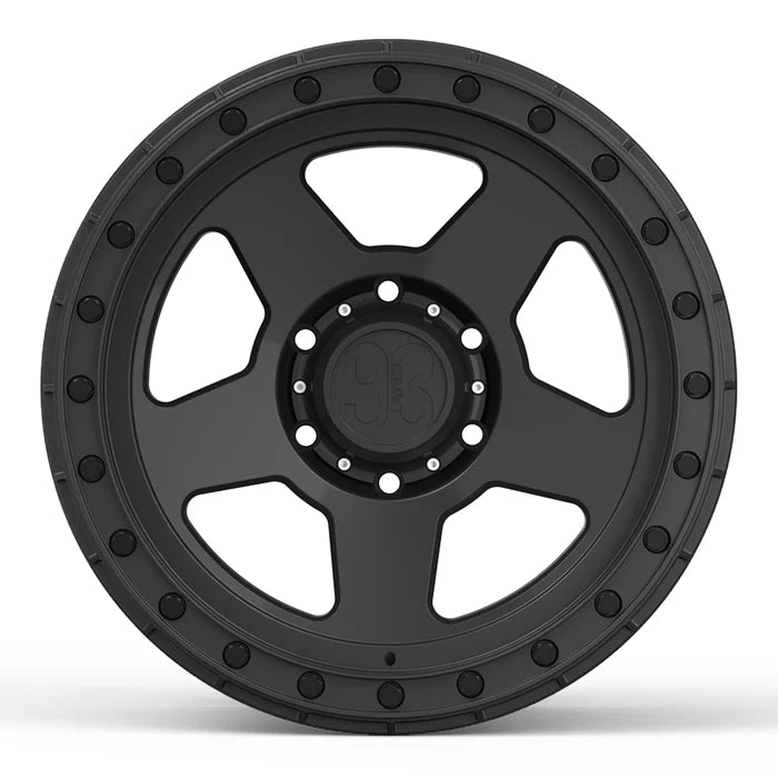9&3 Wheels FR-05 | 6061-T6 Forged | Simulated Beadlock | Black