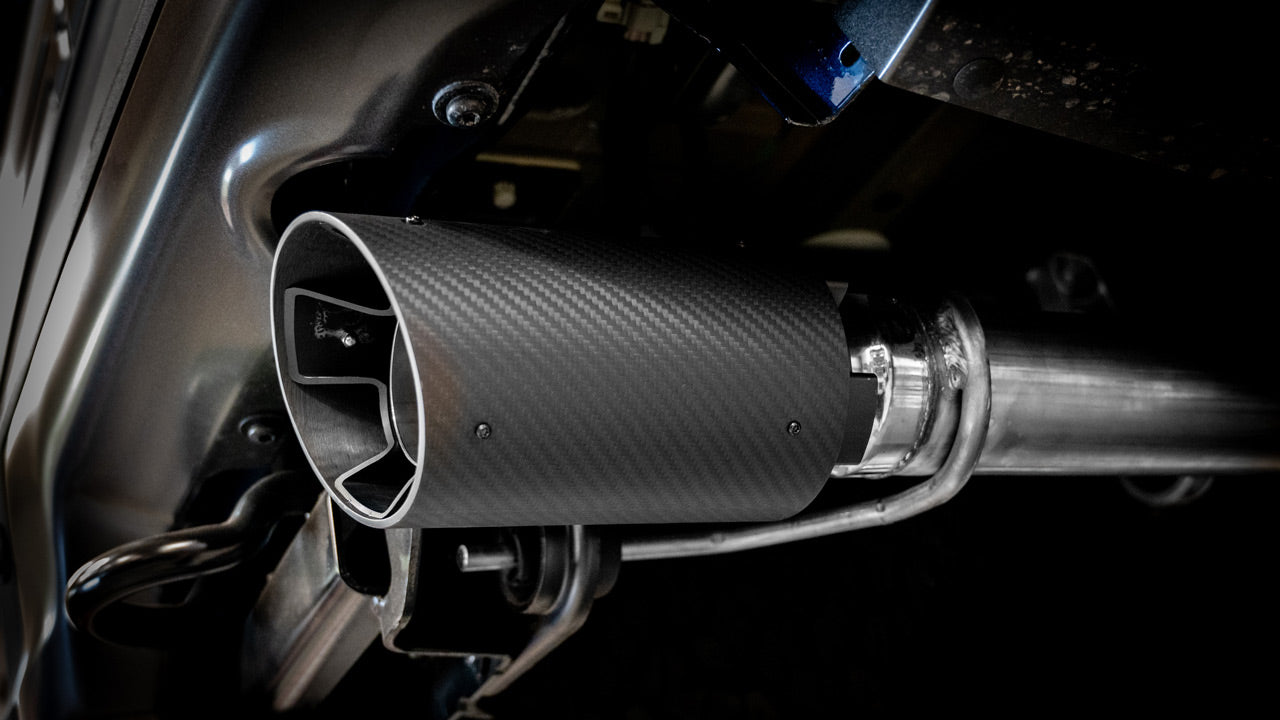 Borla 21-25 Ford Raptor/Raptor R 3in Tail Pipe Kit 4.5in Tip - Carbon Fiber Black Anodize