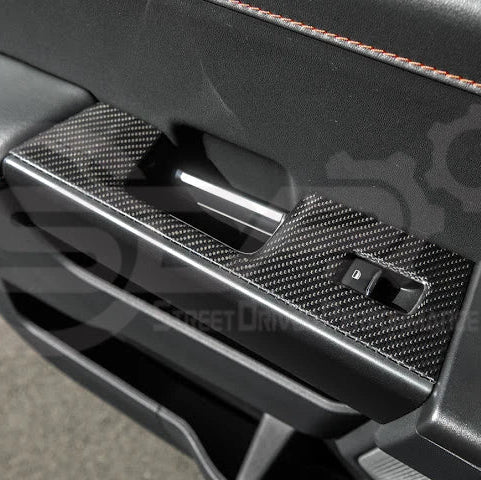 2021+ Ford Raptor Carbon Fiber Rear Door Switch Panel