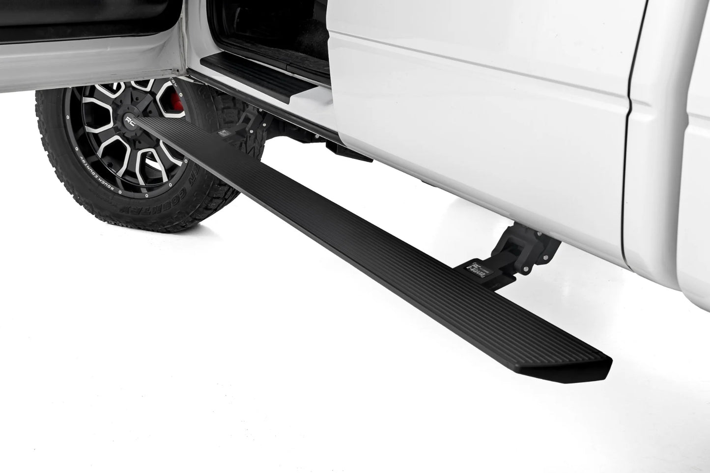 Rough Country Dual Electric Motor Power Running Boards - 2010-2014 Ford Raptor