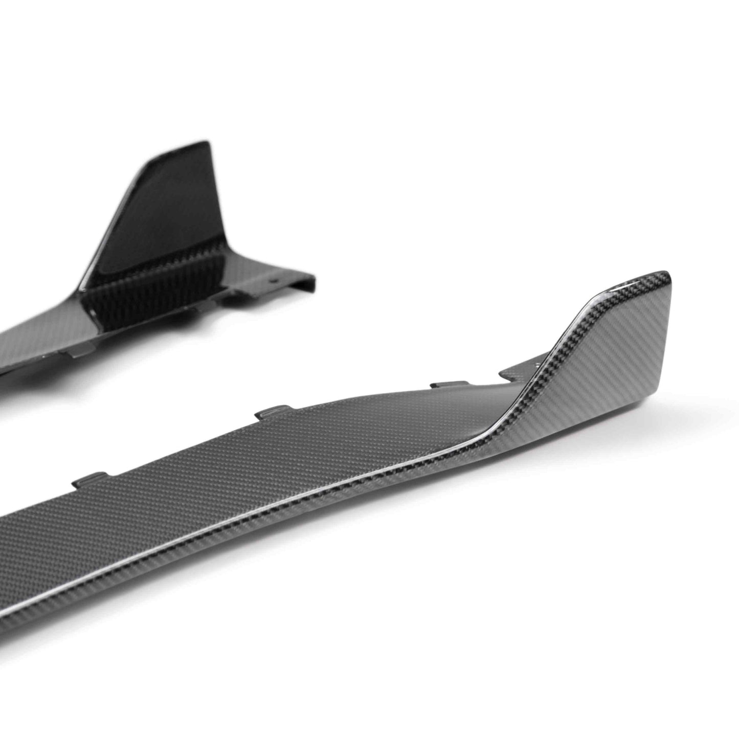 Anderson Composites Carbon fiber rocker panel splitters for 2020-2022 Ford Mustang Shelby GT500