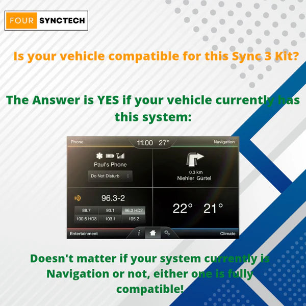 2013-2014 Ford Raptor Sync 3 Conversion Full Kit
