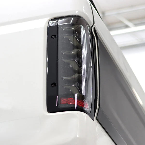 Alpharex 87-96 Ford F-Series/Bronco LUXX-Series LED Tail Lights Alpha-Black