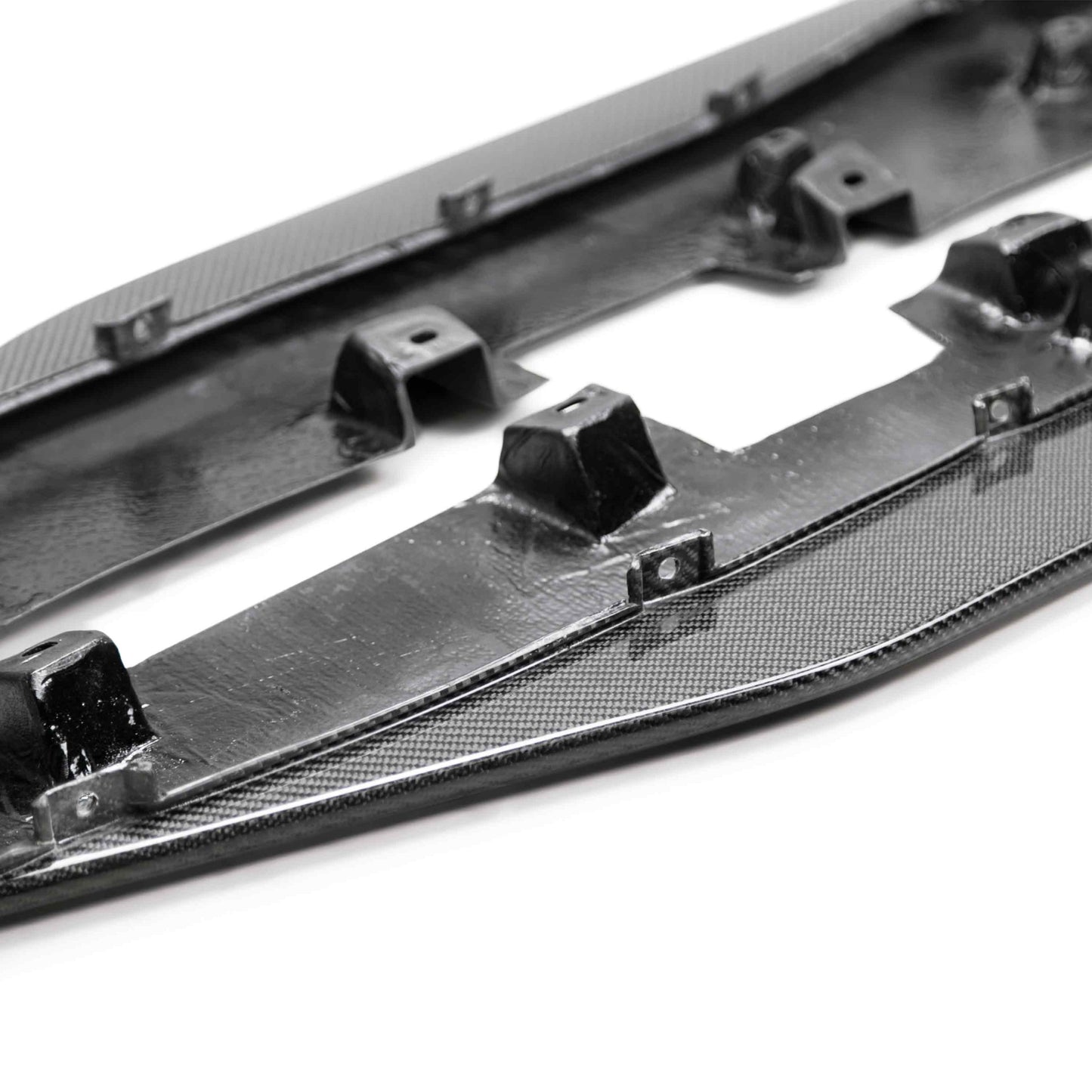 Anderson Composites Carbon fiber side splitter extensions for 2020-2022 Ford Mustang Shelby GT500