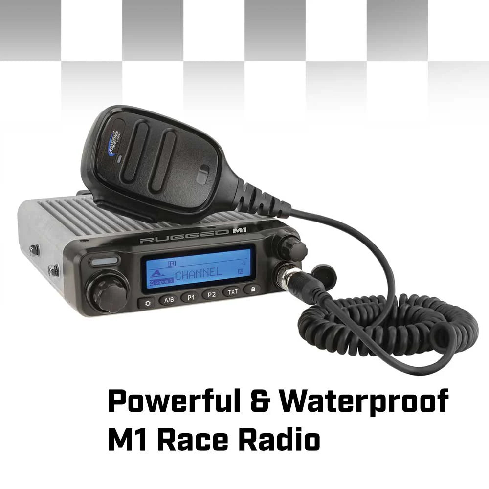 Rugged Radios COMPLETE RACE KIT - Rugged RACE SERIES Communication Kit with M1 Radio and 6100 Intercom