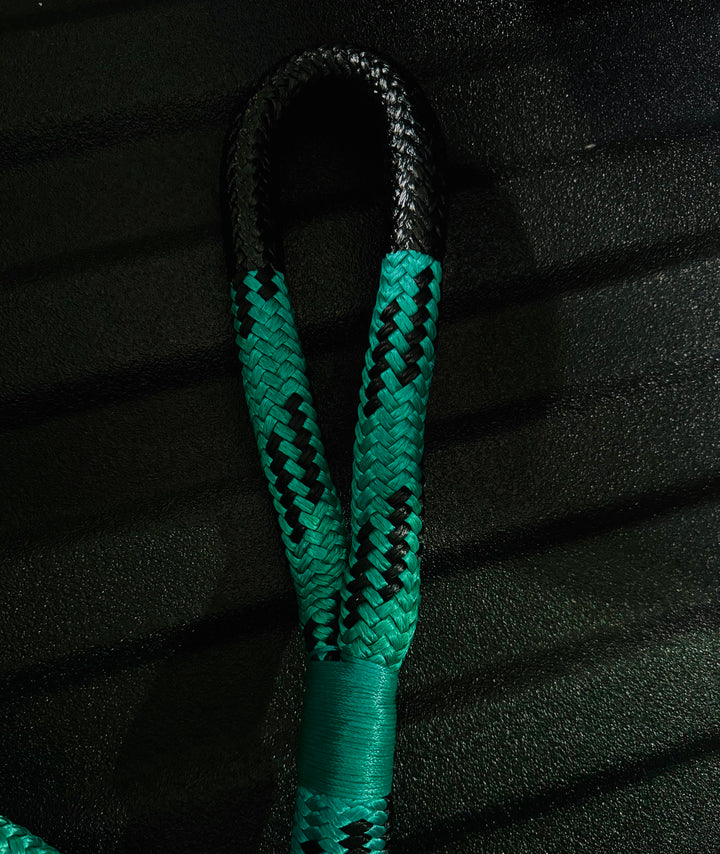 Teal and Black Alpine Kinetic Rope (Full Size Trucks & SUVs)