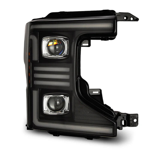 Alpharex 20-22 Ford Super Duty PRO-Series Halogen Projector Headlights Black