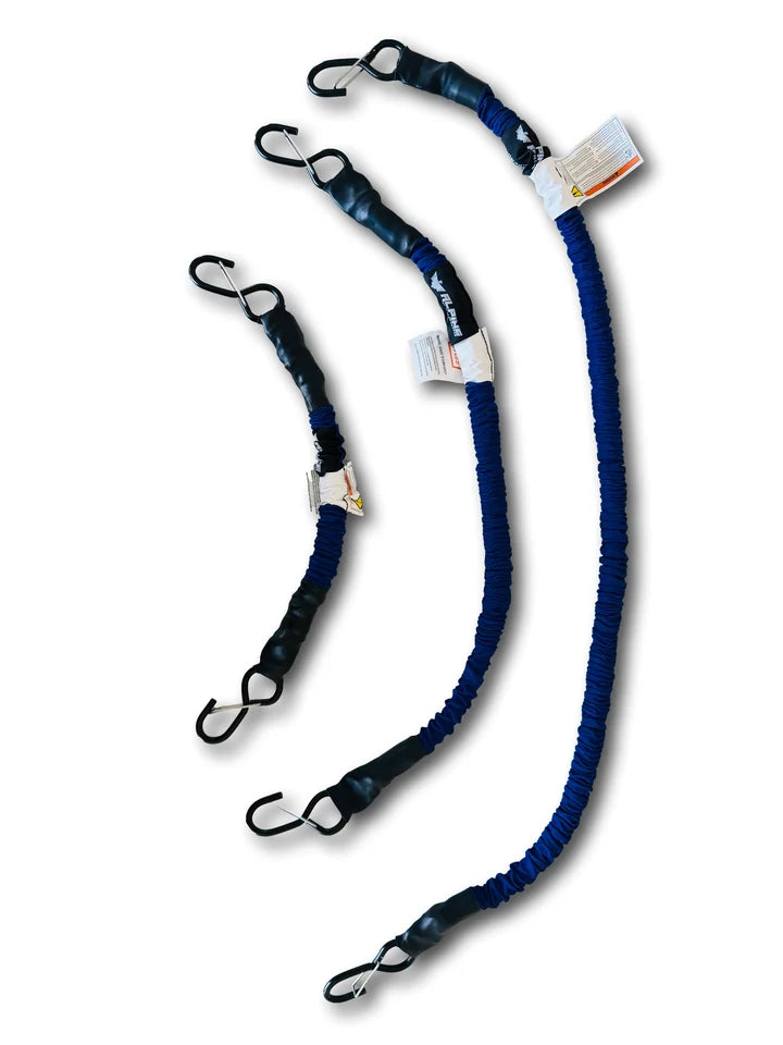 Premium Bungee Straps (Pair) – Blue