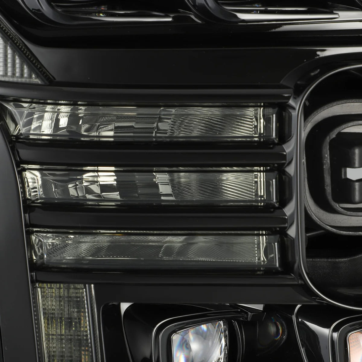 Alpharex 15-17 Ford F150 / 17-20 F150 Raptor NOVA-Series LED Projector Headlights Alpha-Black