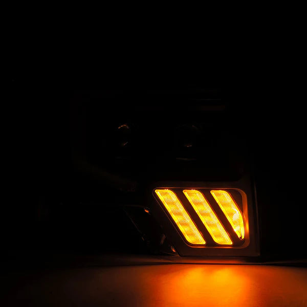 Alpharex 2010-2014 Ford Raptor MKII LUXX-Series LED Projector Headlights Black