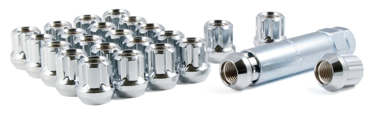 Gorilla Chrome Open End Lug Nut Kit - Gen 1 Raptor
