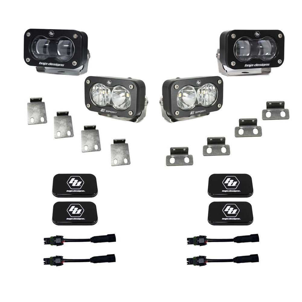 Baja Designs S2 SAE/S2 Sport Fog Pocket Kit - Ford F-150 Raptor/R ‘21-25