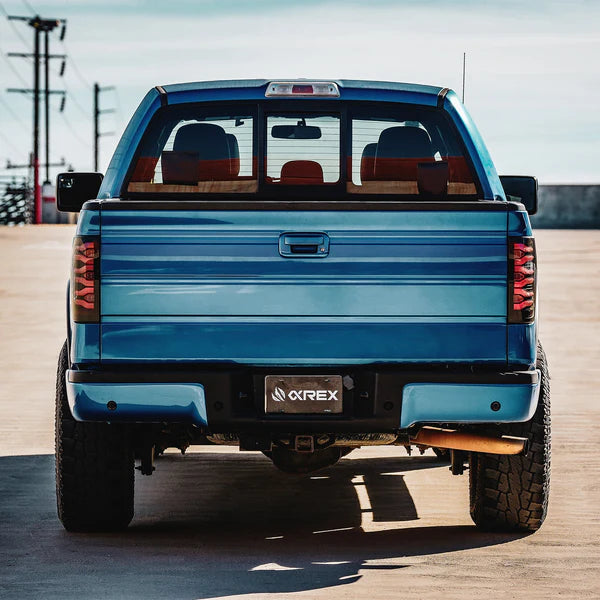 Alpharex 2010-2014 Ford Raptor LUXX-Series LED Tail Lights Black