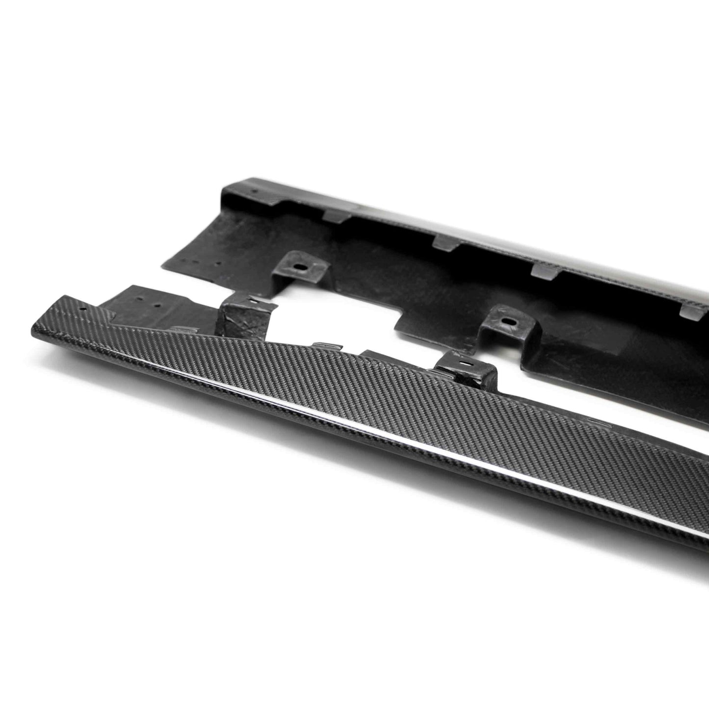 Anderson Composites Carbon fiber rocker panel splitters for 2020-2022 Ford Mustang Shelby GT500