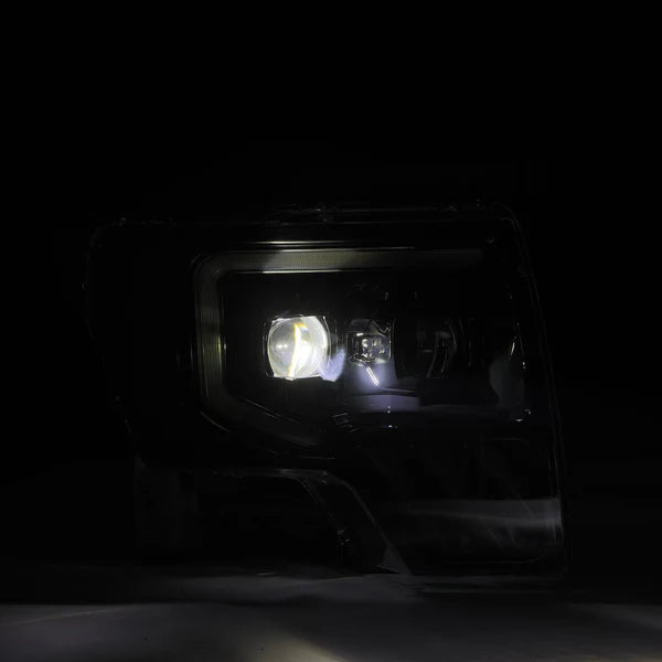 AlphaRex 2010-2014 Ford Raptor MKII LUXX-Series LED Projector Headlights Alpha-Black