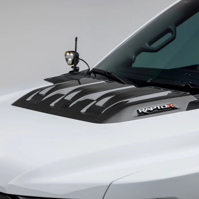 Vorsteiner Ford F-150 Raptor R Hood Trim Scoop - Carbon Fiber PP 2x2