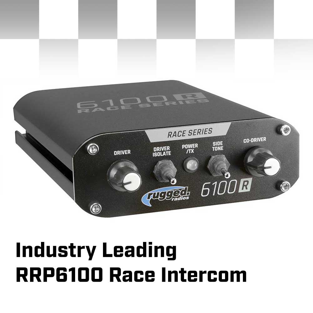 Rugged Radios COMPLETE RACE KIT - Rugged RACE SERIES Communication Kit with M1 Radio and 6100 Intercom