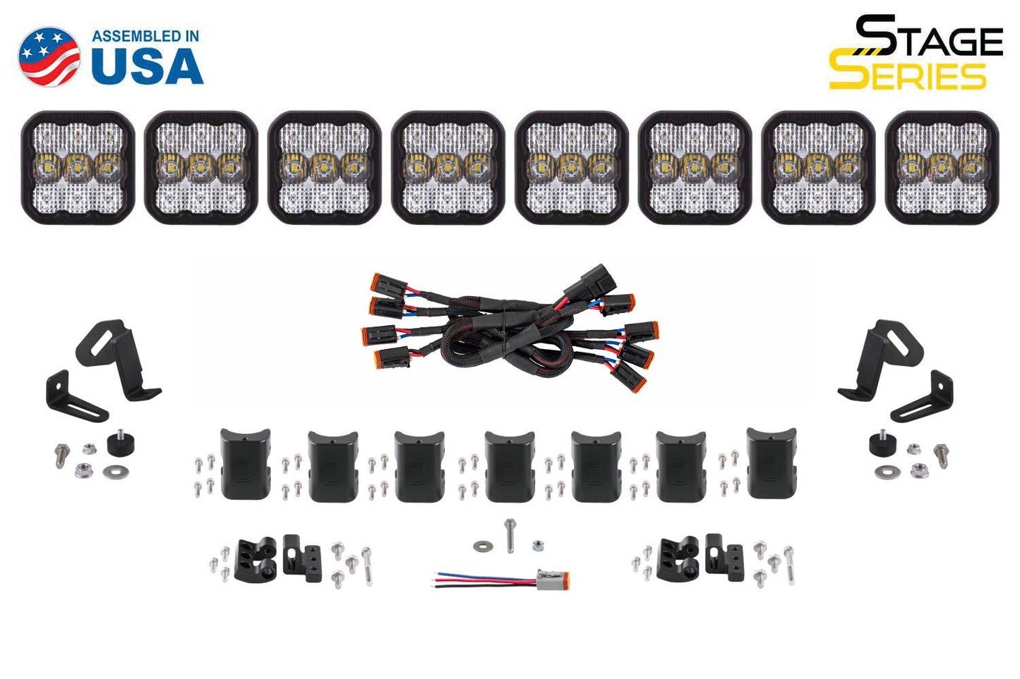 Diode Dynamics Brand Logo SS5 CrossLink 8-Pod LED Light Bar