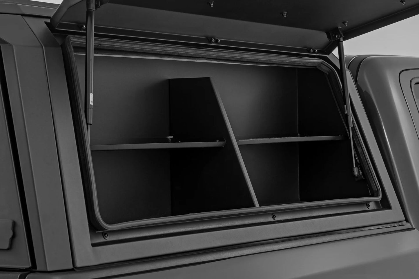 Rough Country 2017-2025 Ford Raptor Bed Cap Side Shelf Storage Bin