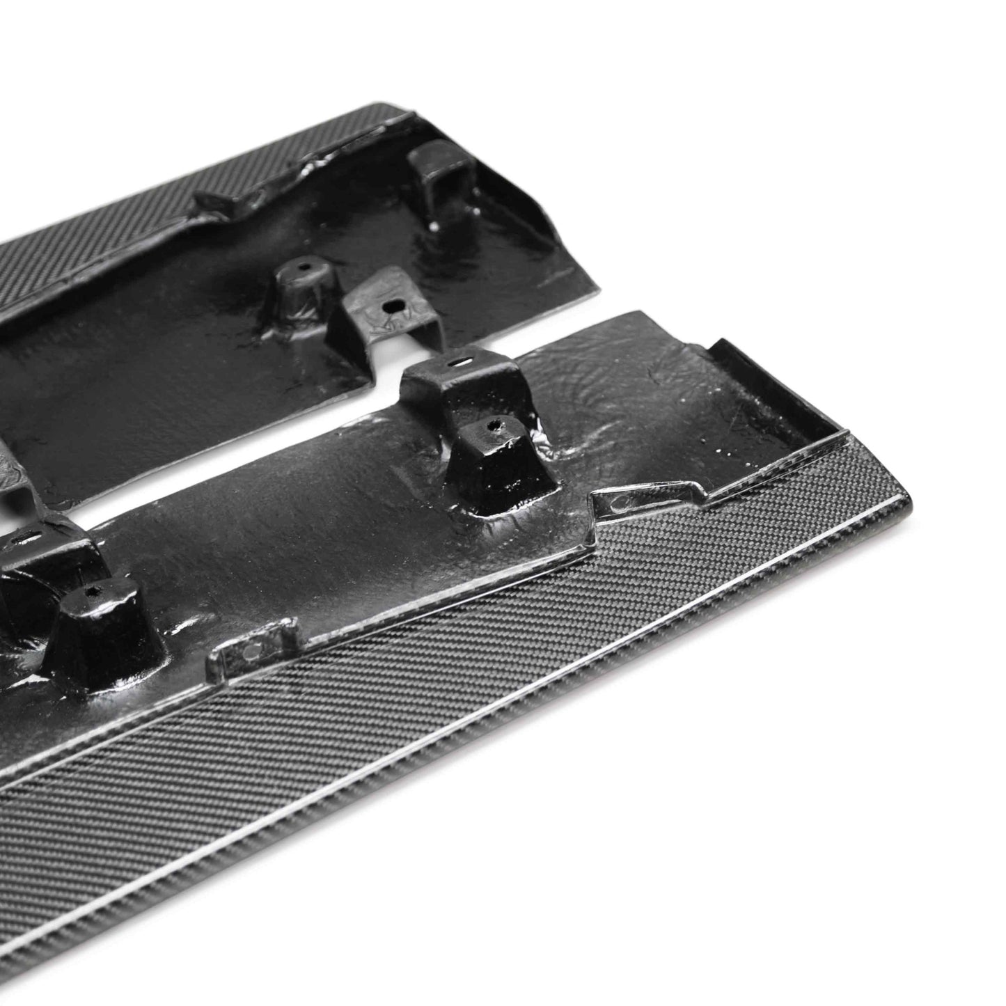 Anderson Composites Carbon fiber side splitter extensions for 2020-2022 Ford Mustang Shelby GT500