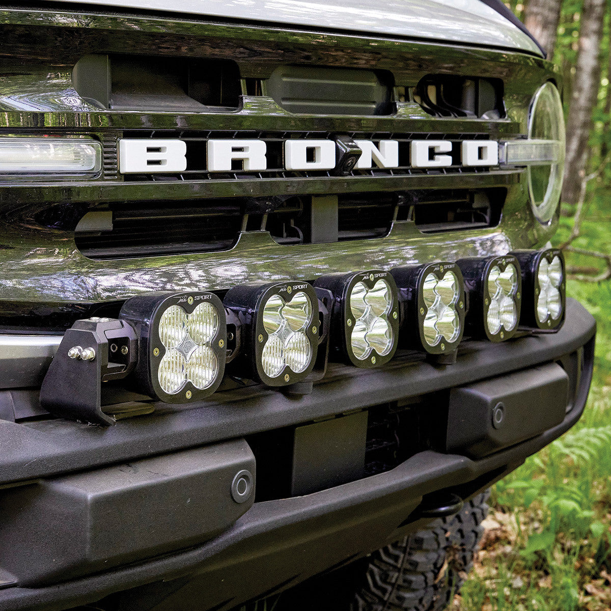 Baja Designs 2021+ Ford Bronco 6 XL Linkable Light Bar Kit Plastic Bumper Mount