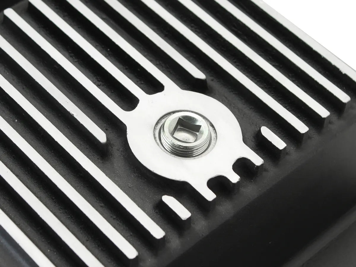 AFE Power 2010-2014 Ford Raptor Pro Series Transmission Pan Black w/ Machined Finish