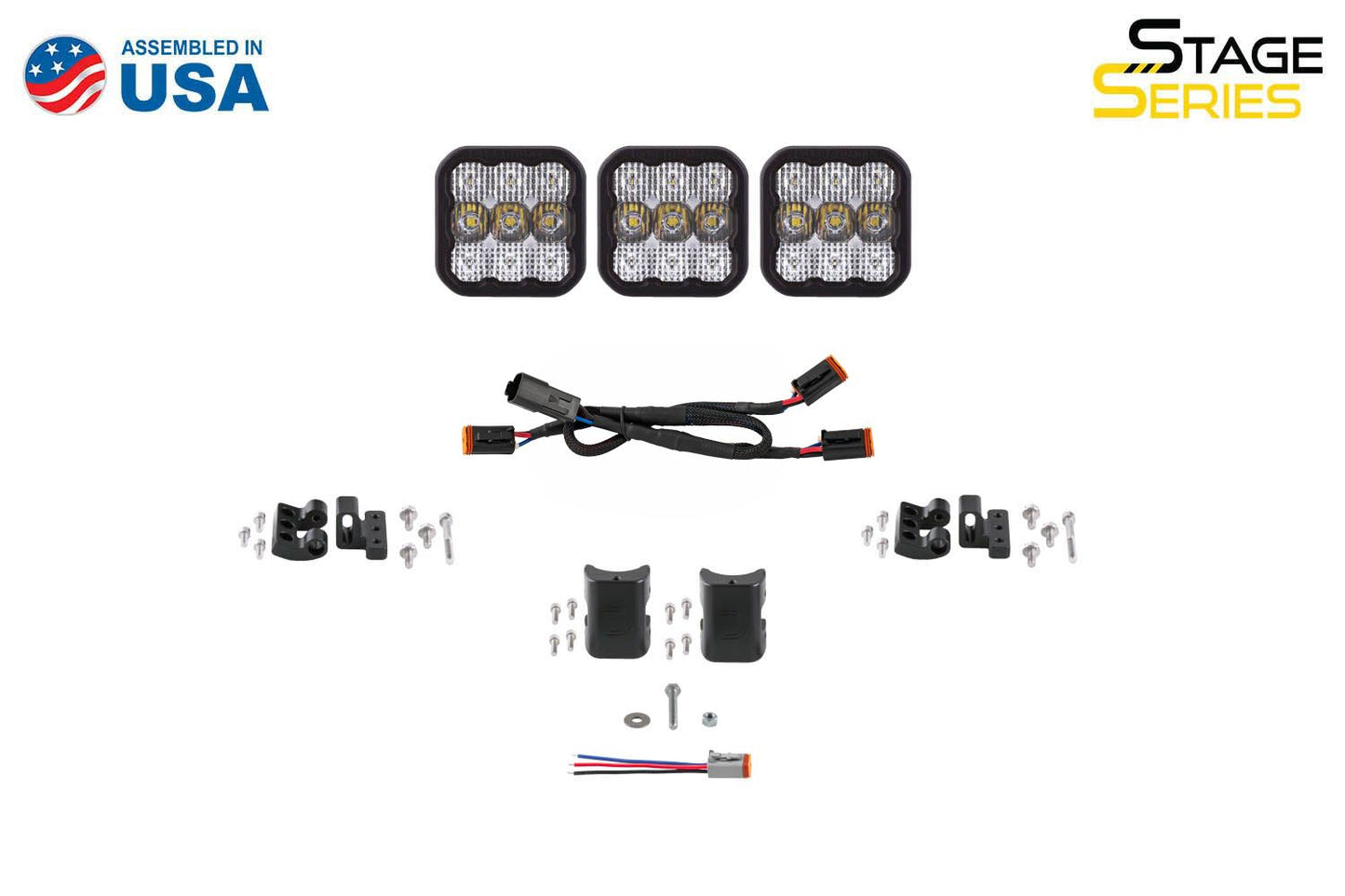 Diode Dynamics Brand Logo SS5 CrossLink 3-Pod LED Light Bar